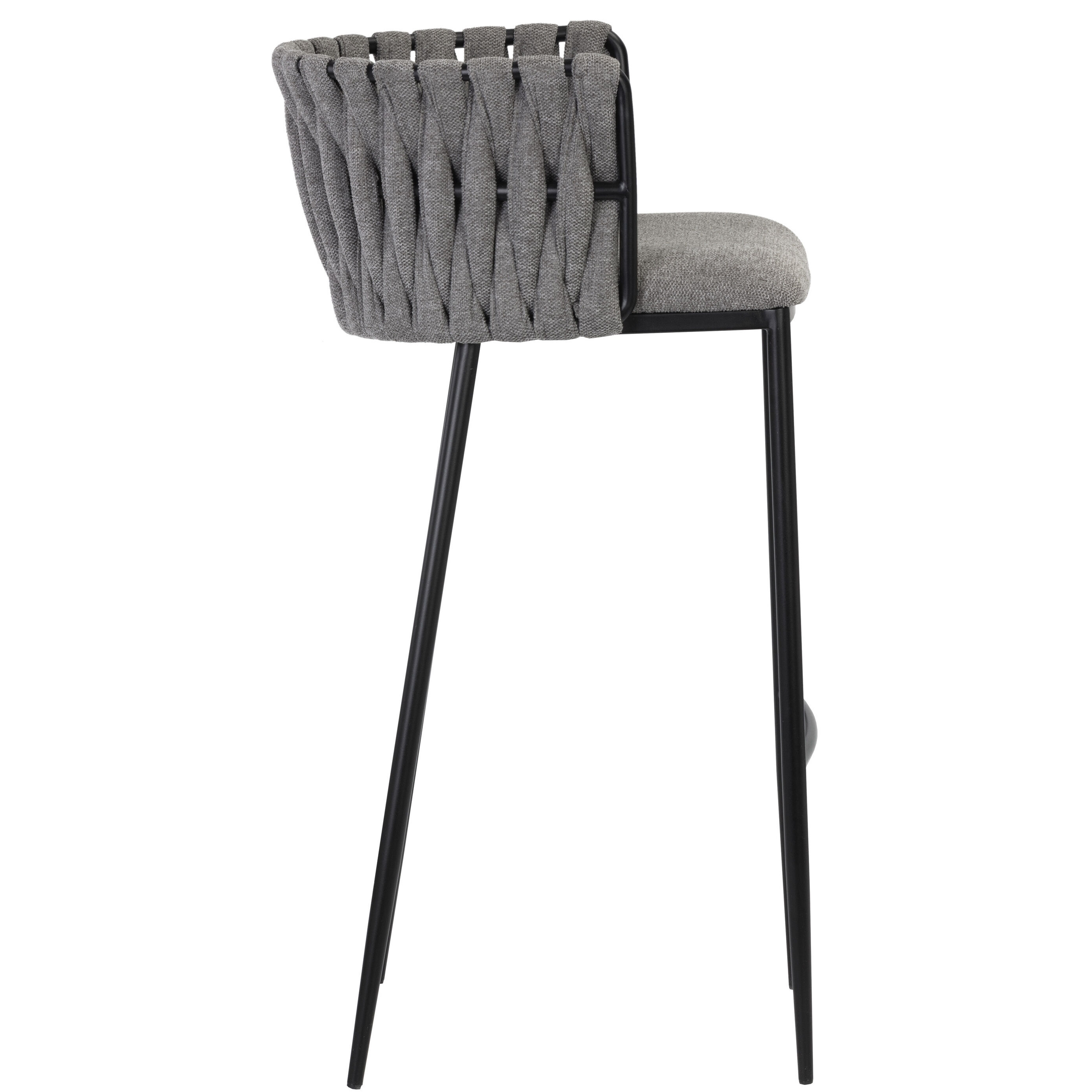 Sarai 37 inch Belfast Koala Grey Barstool